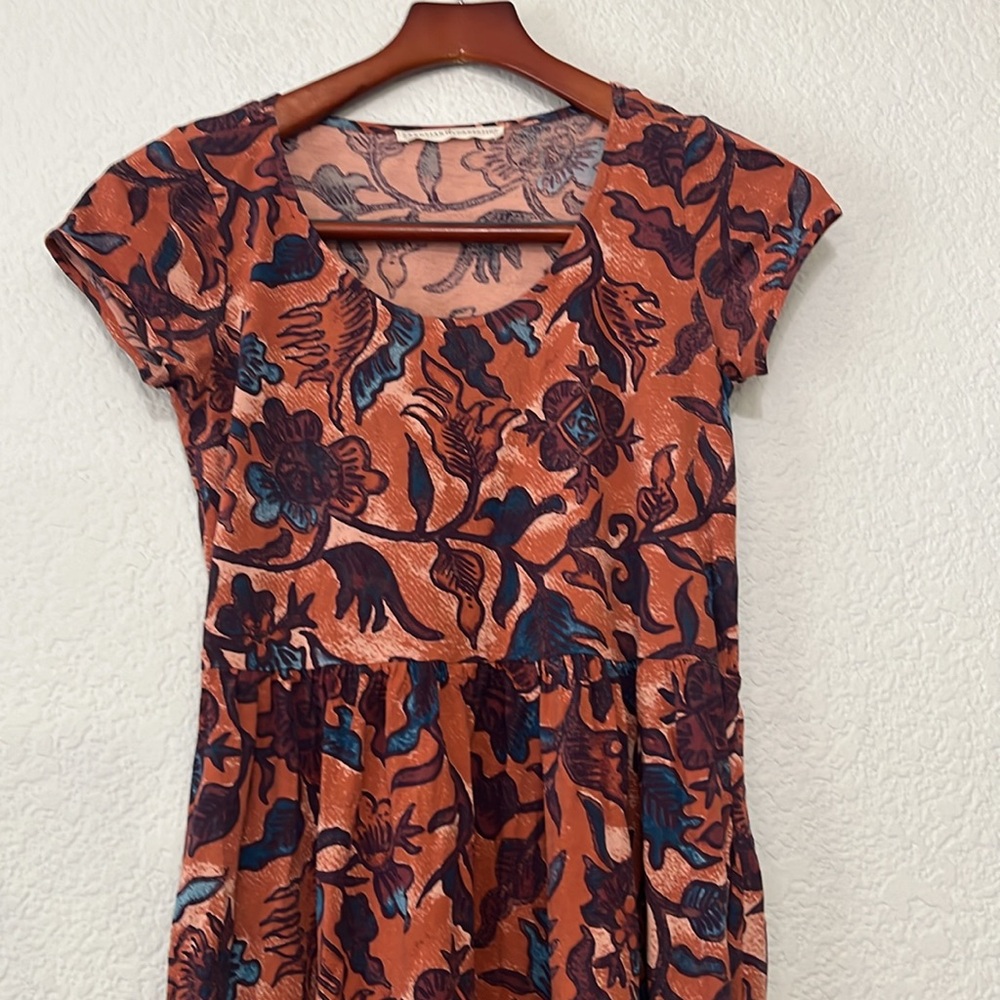 Peruvian Connection Floral Pima Cotton Dress - Picture 3 of 11